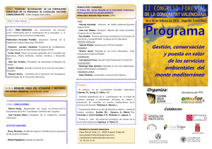 Programa Definitivo - Plataforma Forestal Valenciana