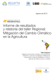 Informe de resultados y relatoría del taller Regional: Mitigación del