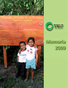 Memoria 2009 - Amigos de la Tierra