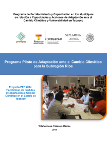 Programa Piloto de Adaptación ante el Cambio Climático para la