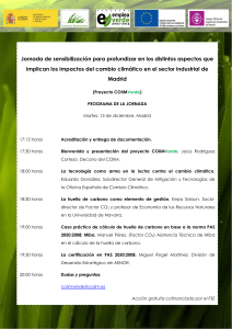 Programa jornada COIIMVerde Madrid