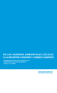 de las agendas ambientales locales a la iniciativa ciudades y