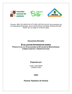 Documento Borrador EVALUACIÓN INTERDISCIPLINARIA
