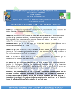 ¡Por una américa más Unida! XV Asamblea General