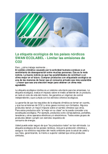 La etiqueta ecológica de los países nórdicos SWAN