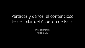 Pérdidas y daños: el contencioso tercer pilar del - pincc