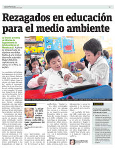 Rezagados en educaci&oacute;n para el medio ambiente