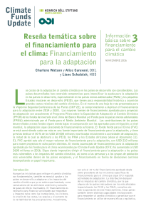 Financiamiento para la adaptación