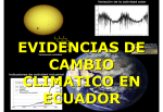 EVIDENCIAS DE CAMBIO CLIMATICO EN ECUADOR