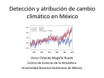 Detección y atribución de cambio climático en México