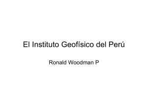 El Instituto Geofísico del Perú 2007