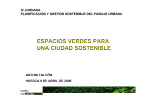espacios verdes para una ciudad sostenible