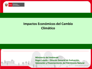 Impactos Econ&oacute;micos del Cambio Clim&aacute;tico