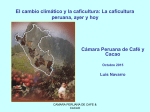 Perspectivas de la caficultura peruana para el año 2015