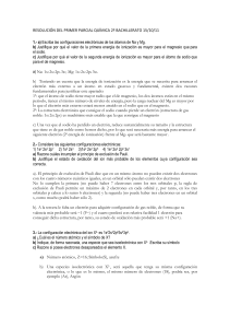 RESOLUCIÓN DEL PRIMER PARCIAL QUÍMICA 2º BACHILLERATO