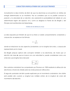 CARACTER ONDULATORIO DE LOS ELECTRONES