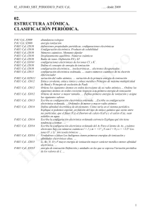 Soluciones PAU ESTRUCTURA ATÓMICA. CLASIFICACIÓN