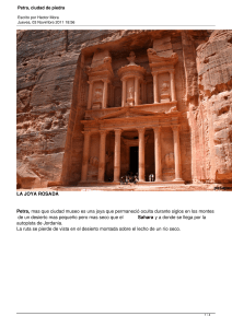 Petra, ciudad de piedra