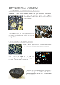 Texturas de rocas magmáticas (apuntes)