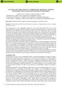 la cuenca de tarija, bolivia y noroeste de argentina