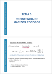 TEMA 3: RESISTENCIA DE MACIZOS ROCOSOS