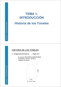 TEMA 1: INTRODUCCIÓN Historia de los Túneles
