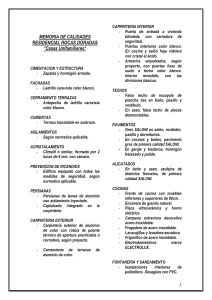 Memoria de Calidades