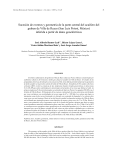 Sucesión de eventos y geometría de la parte central del acuífero del