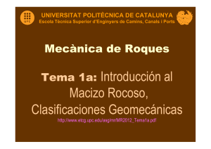 macizo rocoso - Universitat Politècnica de Catalunya