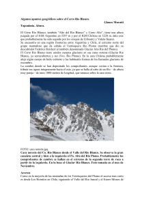 Ficha descriptiva cerro Alto del Río Blanco