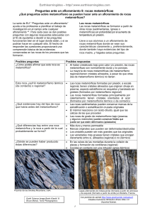 Preguntas ante un afloramiento 9: rocas metamórficas ¿Qué