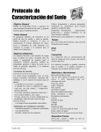 Protocolo de Caracterización del Suelo