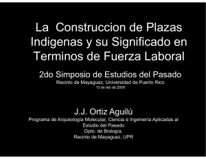 La Construccion de Plazas Indigenas y su Significado en