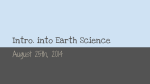 Intro. into Earth Science - Streetsboro City Schools