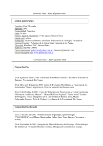 Currículo Vitae – Raúl Alejandro Ortiz