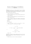 Examen de Matemáticas 2o de Bachillerato