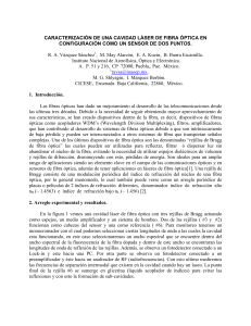 caracterización de una cavidad láser de fibra óptica en