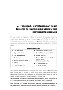 Caracterización de un Sistema de Transmisión Digital y sus