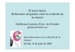 El tercer factor. Reflexiones marginales sobre la evolución