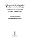 XXII Jornadas de la Sociedad Española de Paleontología