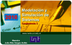 Modelación y Simulación de Sistemas Conferencia 3