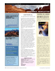 geoscience newsletter