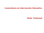 licenciatura en intervención educativa semestre i