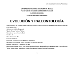 Evolución y Paleontología - Facultad de Estudios Superiores Iztacala