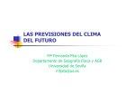 LAS PREVISIONES DEL CLIMA DEL FUTURO