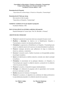 Especialidad en Kinesiolog&iacute;a y Fisiatr&iacute;a en Ortopedia y
