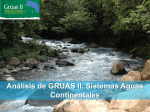 Análisis de GRUAS II: Sistemas de aguas continentales (PPT)