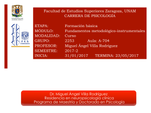 Facultad de Estudios Superiores Zaragoza, UNAM CARRERA DE