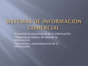 SISTEMAS DE INFORMACIÓN COMERCIAL