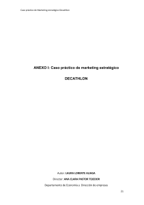 ANEXO I: Caso práctico de marketing estratégico DECATHLON